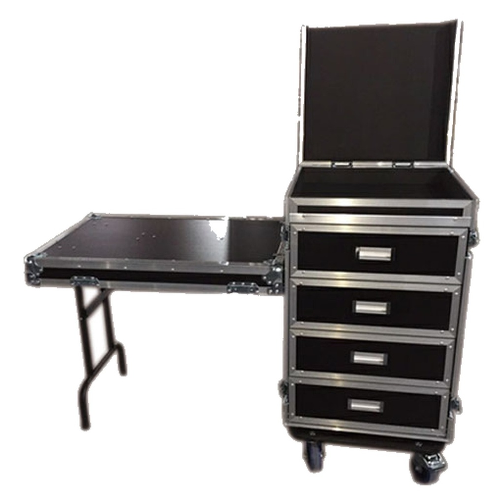[12U-4DRFC] Draws Flight Case - 12U 4 drawers flight case, 2pcs 2U, 2pcs 4U drawer