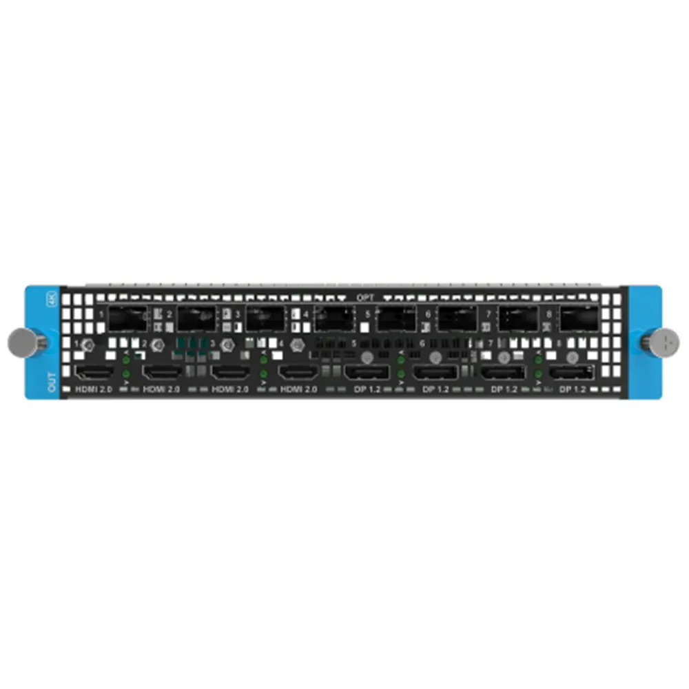 [S04030143] Pixelhue Q8 Output Card 4x HDMI 2.0, 4X DP 1.2, 8X 10G OPT * 4 Concurrent outputs HDMI/DP (Q8-OC-2)