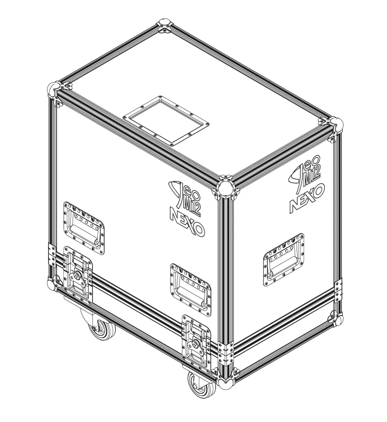 Nexo Flight Case for 2 x GEOM12 GMT2CASEM12