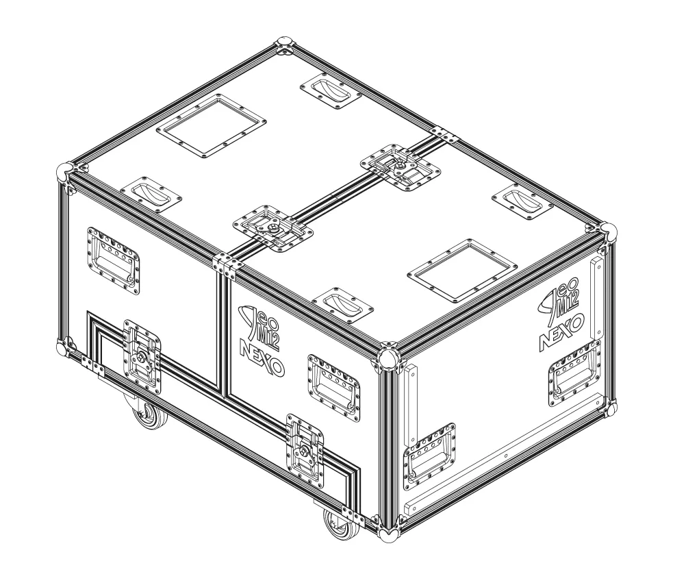 Nexo Flight Case for 3 x GEOM12 GMT3CASEM12