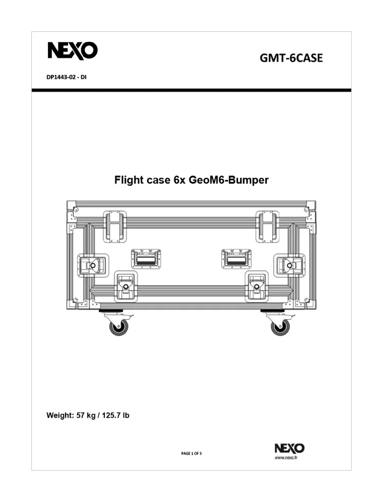Nexo Geo M6 Flight Case (6 Units + Accessories) GMT6CASE