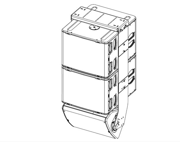 Nexo P12 and 2xL15 cluster bracket PNIP12TO2L15